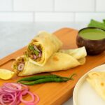 Veg Kabab Paratha Roll