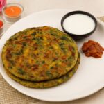 Palak Corn Cheese Paratha