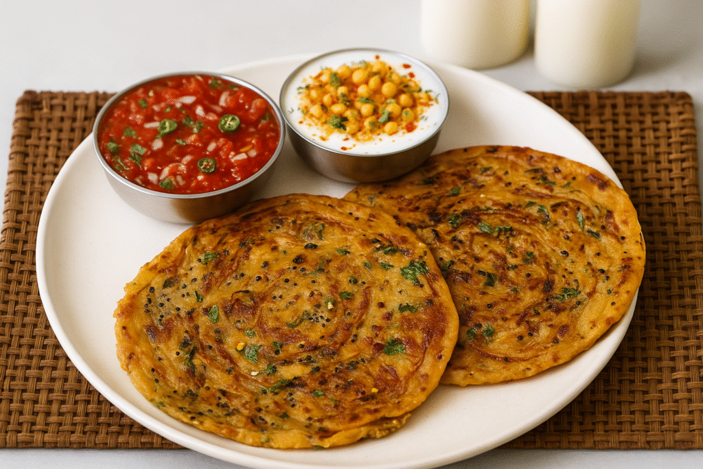 Besan Pyaaz Ka Paratha