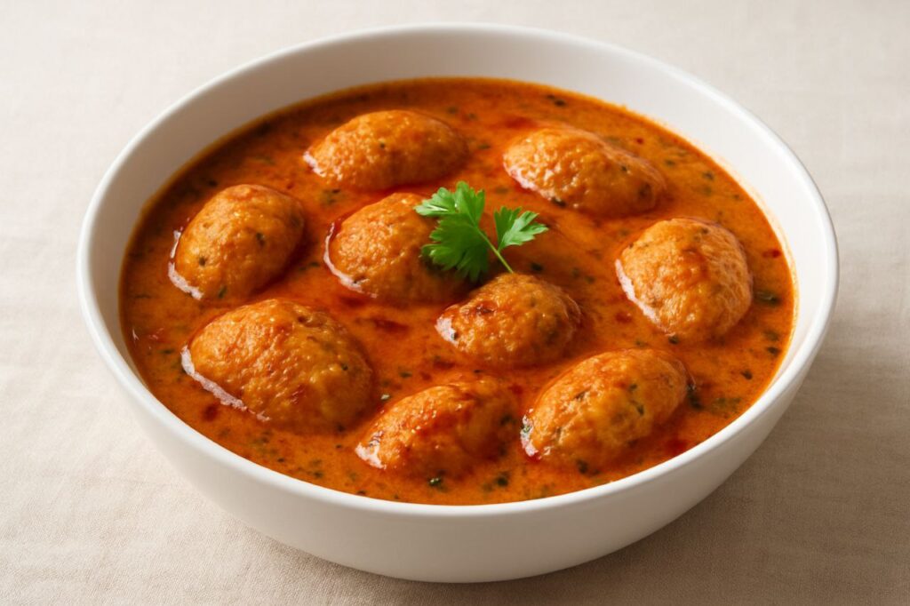 Moong Dal Pakoda Curry